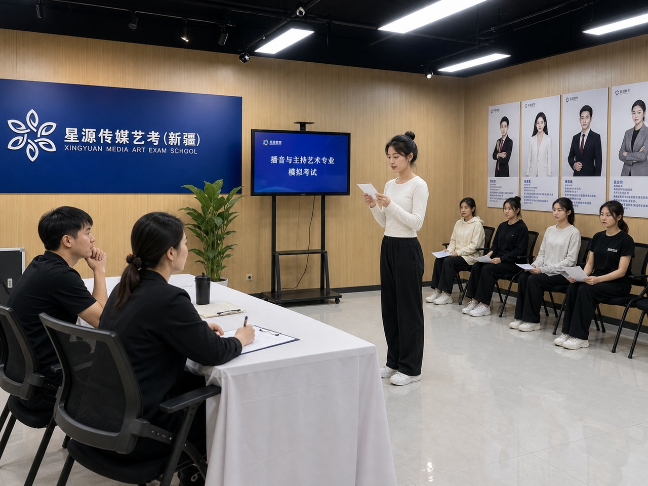 星源传媒艺考模拟考试现场